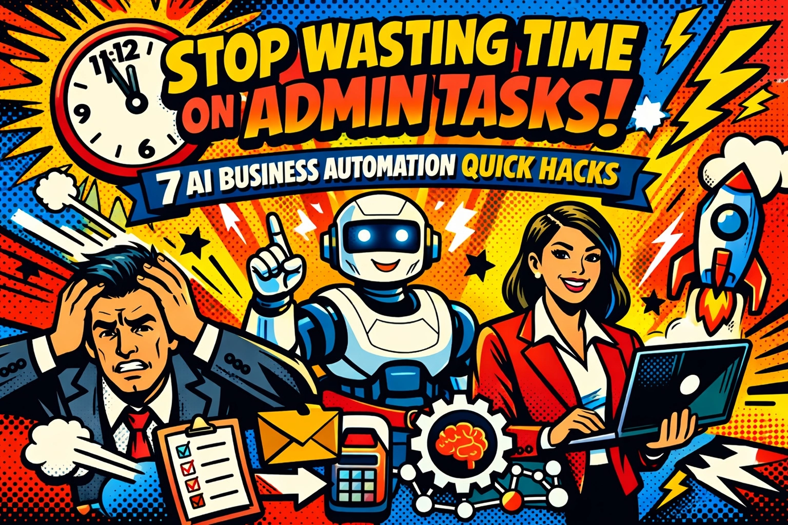 Stop Wasting Time on Admin Tasks: 7 AI Business Automation Quick Hacks