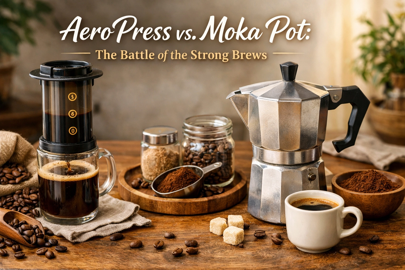 AeroPress vs. Moka Pot: The Battle of the Strong Brews