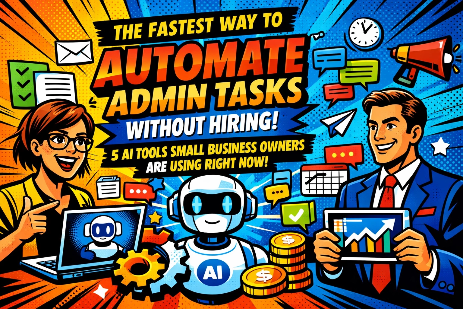 The Fastest Way to Automate Admin Tasks Without Hiring: 5 AI Tools Small Business Owners Are Using Right Now
