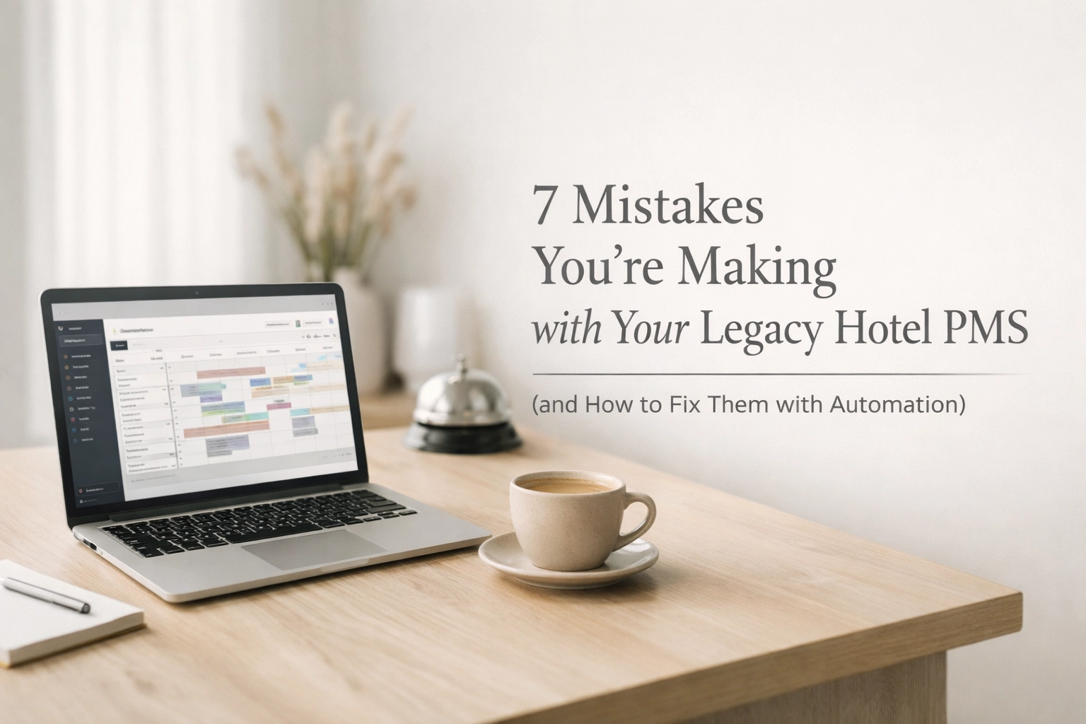 7 Mistakes You’re Making with Your Legacy Hotel PMS (and How to Fix Them with Automation)