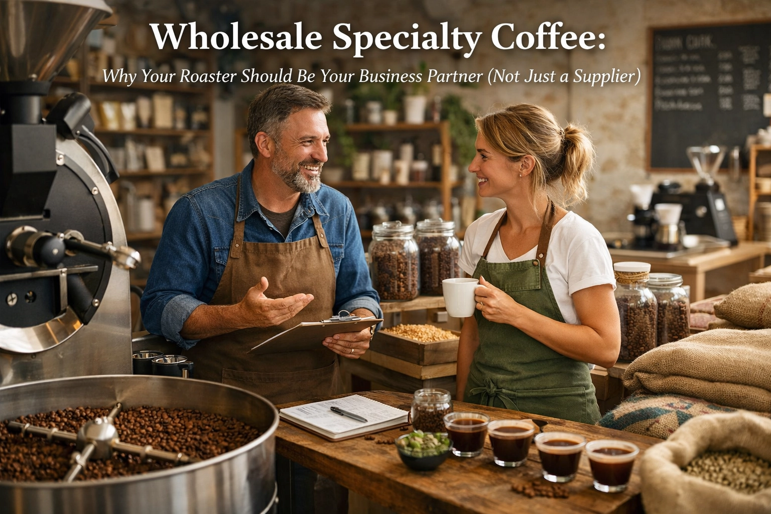Wholesale Specialty Coffee: Why Your Roaster Should Be Your Business Partner (Not Just a Supplier)