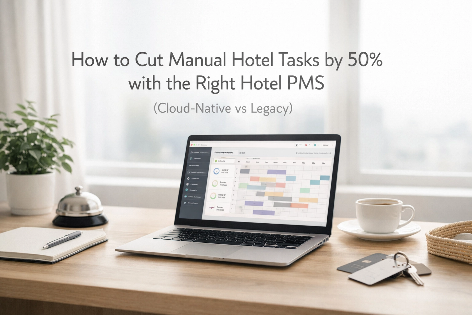 How to Cut Manual Hotel Tasks by 50% with the Right Hotel PMS (Cloud-Native vs Legacy)
