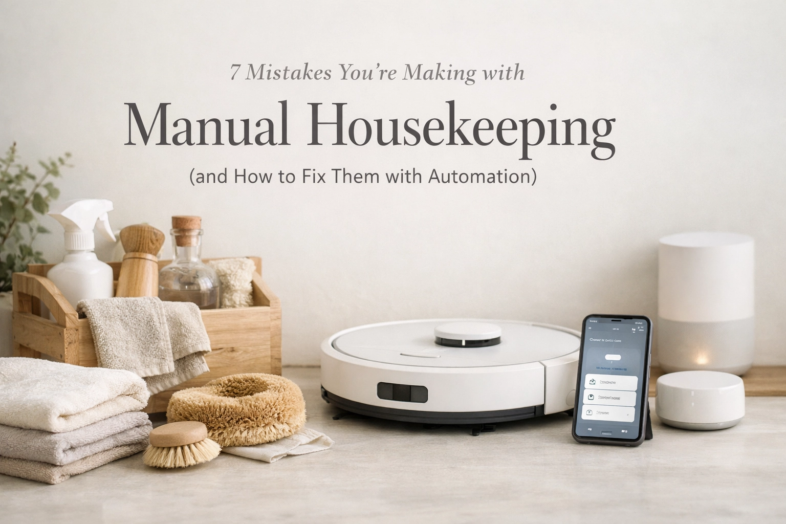 7 Mistakes You’re Making with Manual Housekeeping (and How to Fix Them with Automation)
