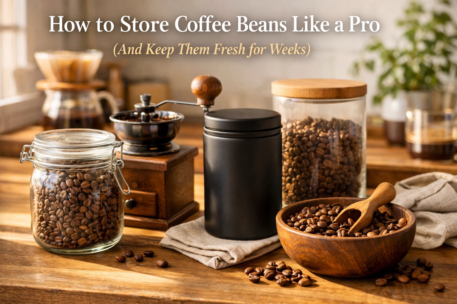 How to Store Coffee Beans Like a Pro (And Keep Them Fresh for Weeks)