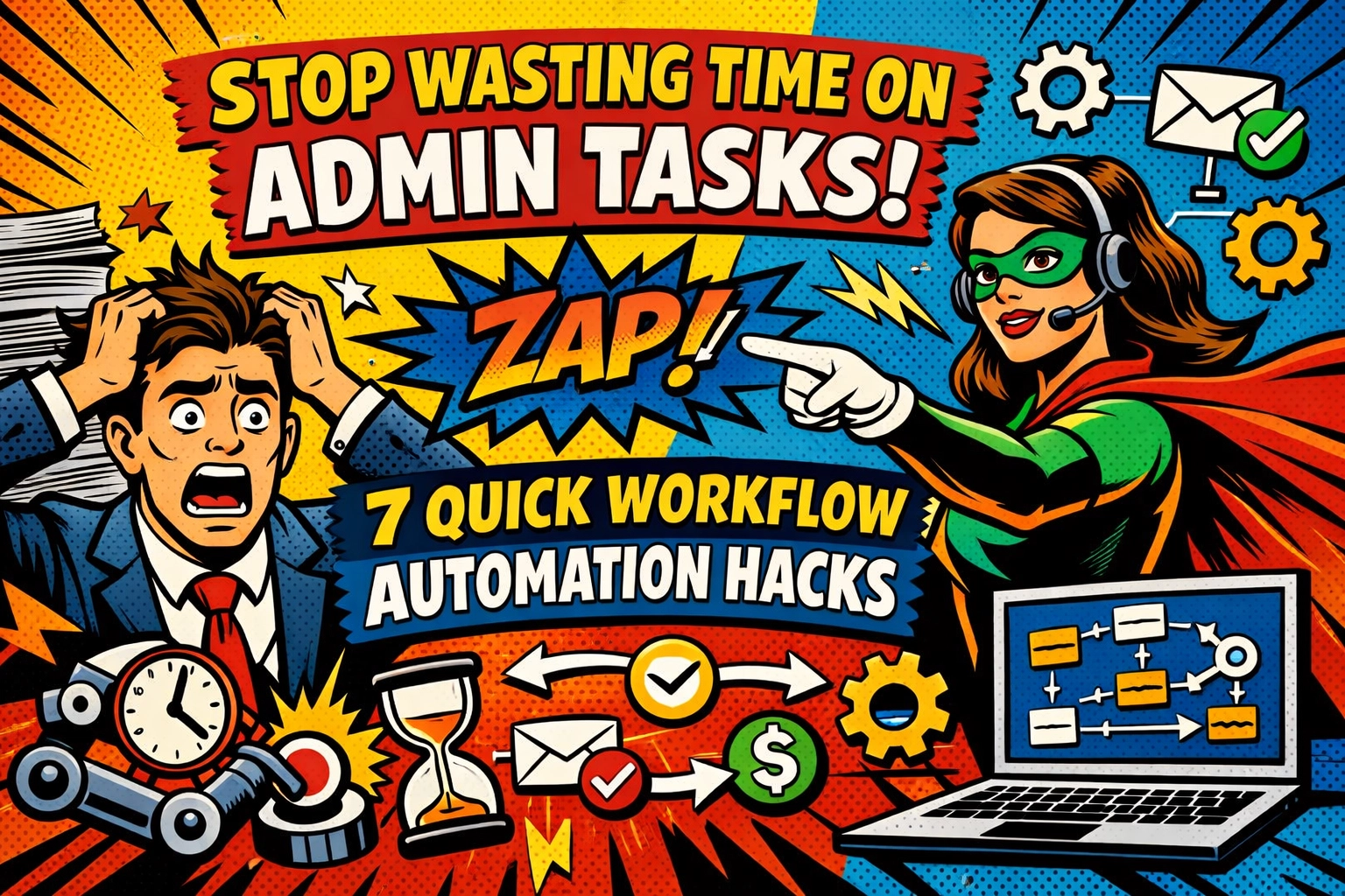 Stop Wasting Time on Admin Tasks: 7 Quick Workflow Automation Hacks