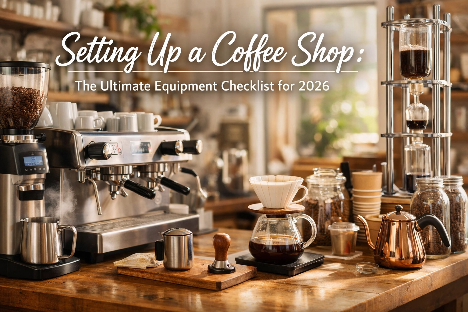 Setting Up a Coffee Shop: The Ultimate Equipment Checklist for 2026
