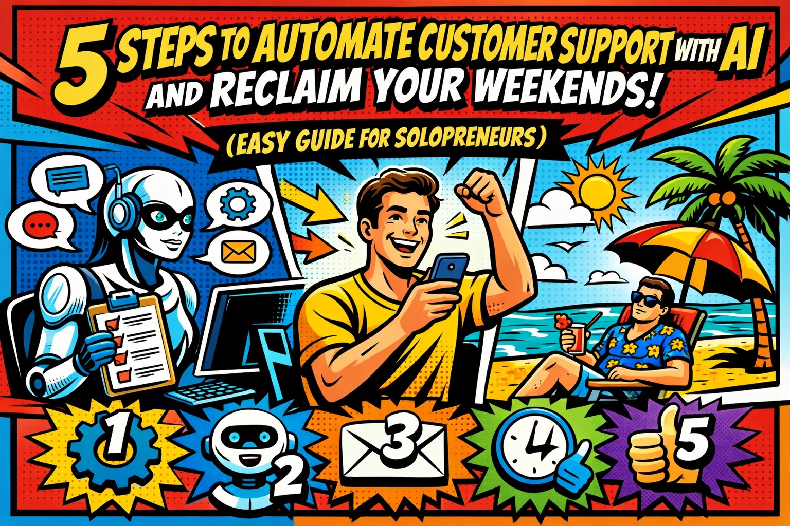 5 Steps to Automate Customer Support with AI and Reclaim Your Weekends (Easy Guide for Solopreneurs)