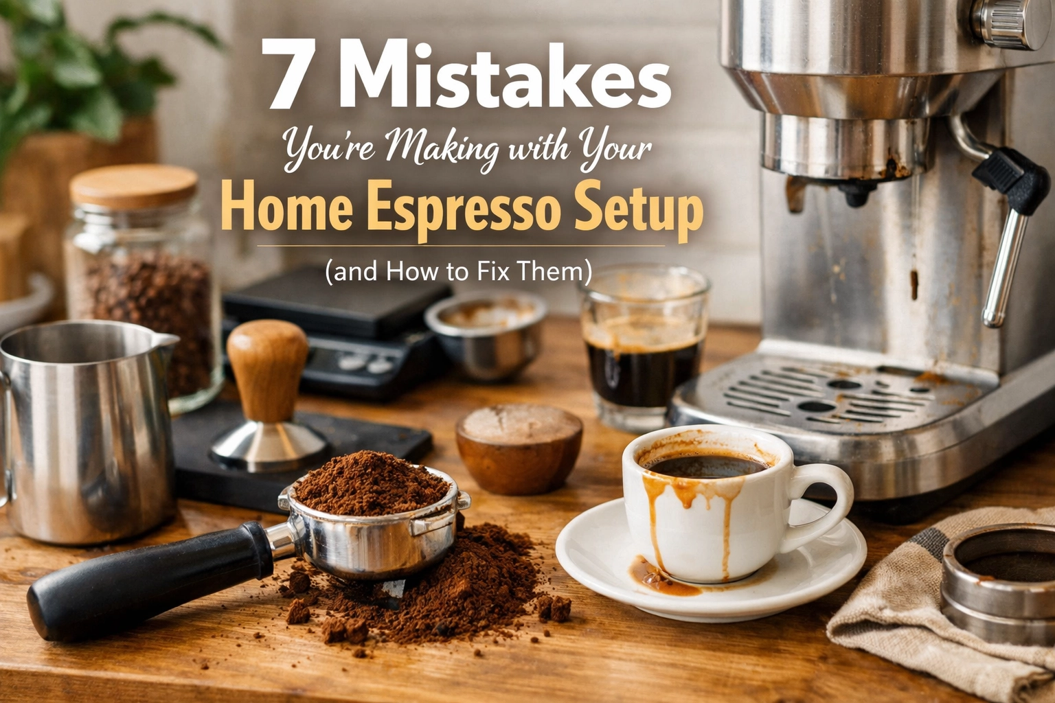 7 Mistakes You’re Making with Your Home Espresso Setup (and How to Fix Them)