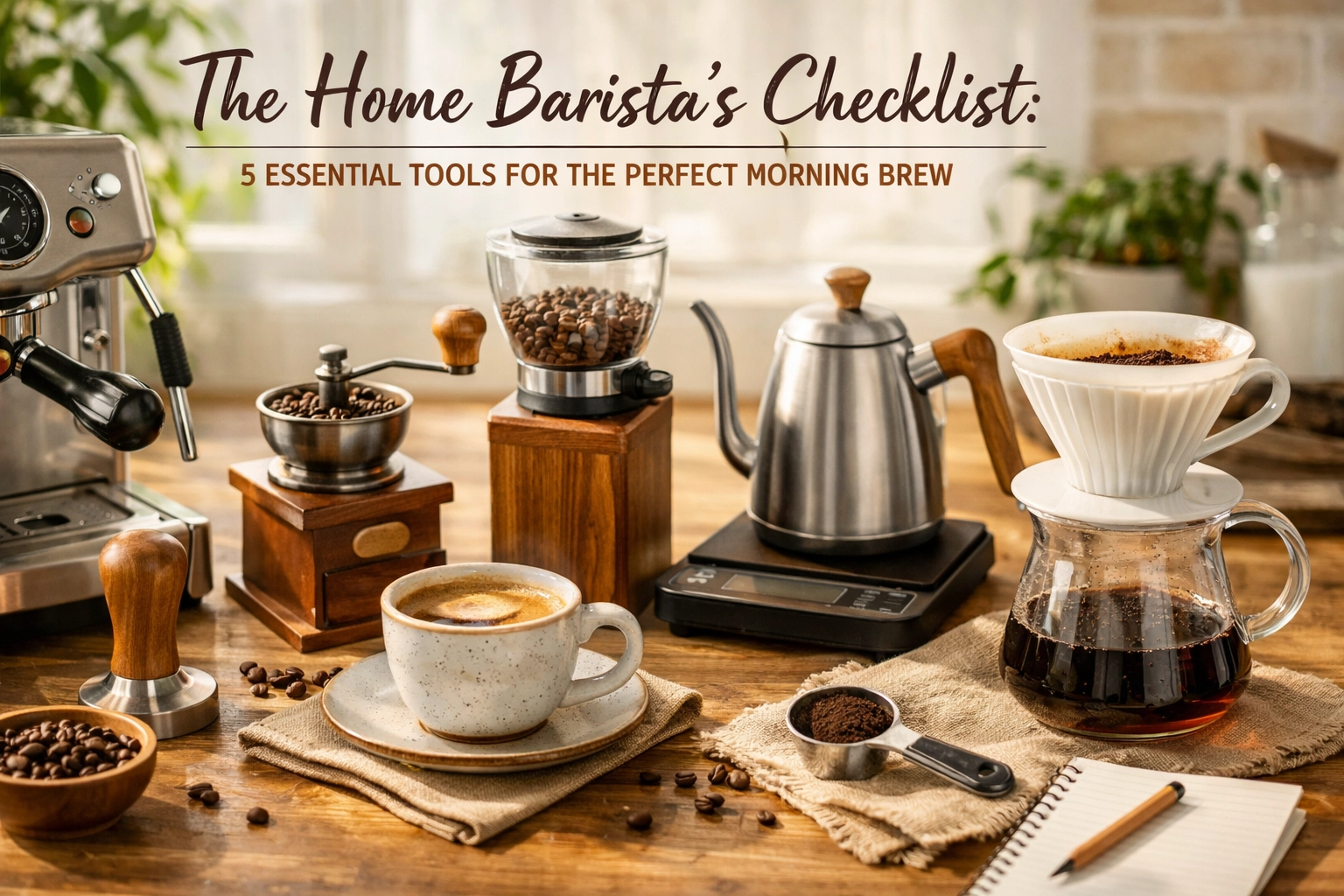 The Home Barista’s Checklist: 5 Essential Tools for the Perfect Morning Brew