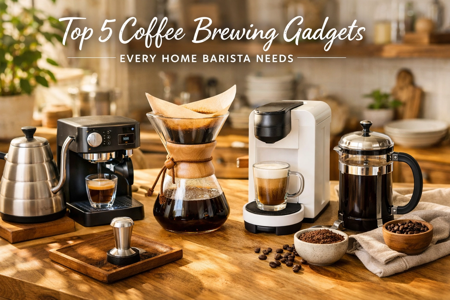 Top 5 Coffee Brewing Gadgets Every Home Barista Needs