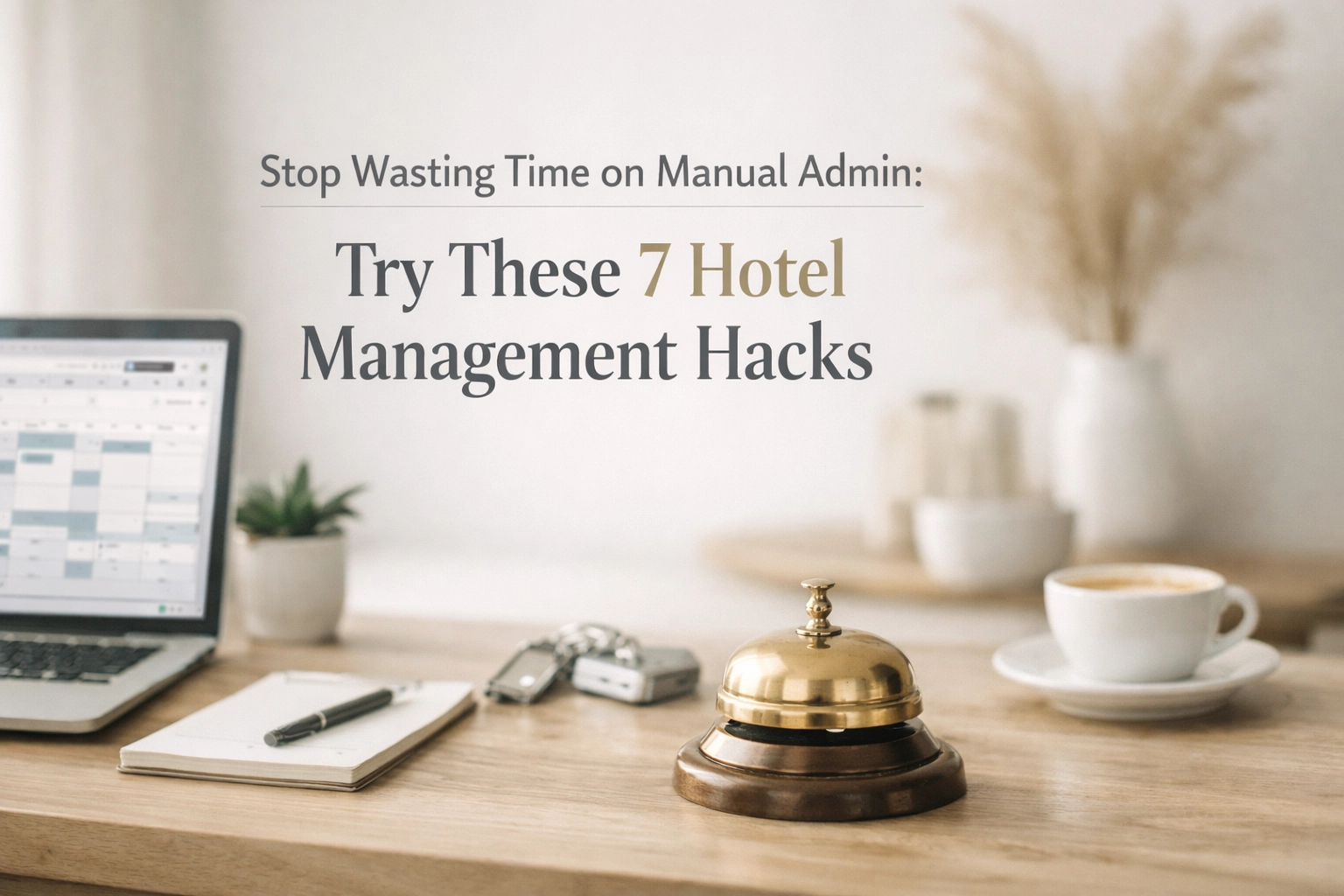 Stop Wasting Time on Manual Admin: Try These 7 Hotel Management Hacks