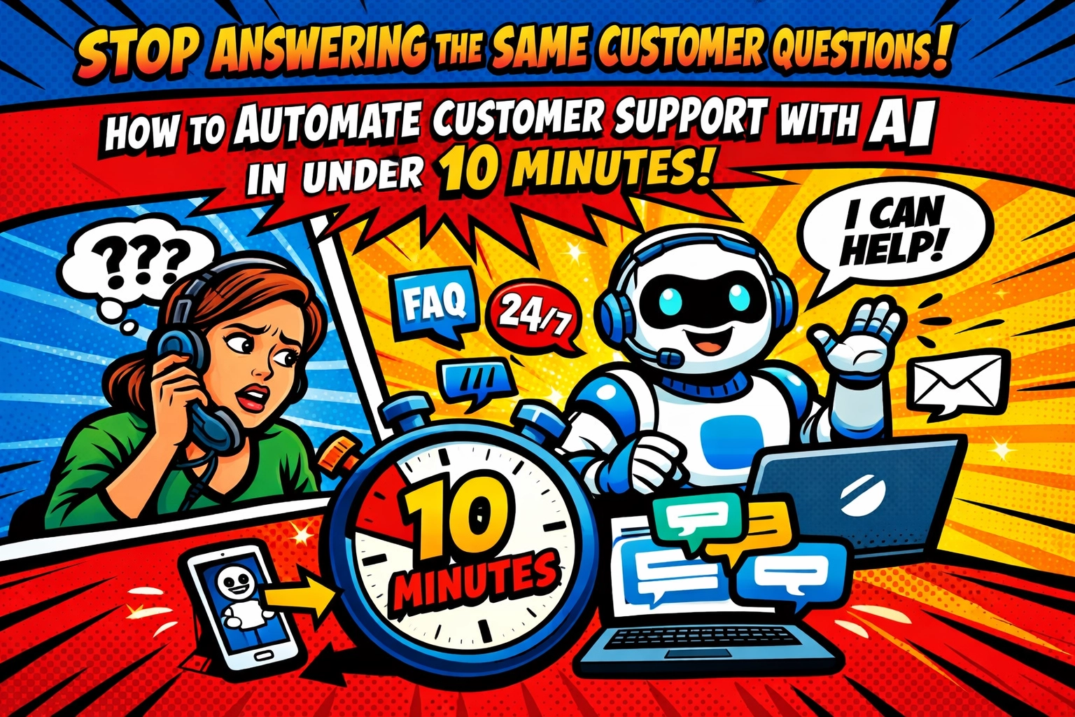 Stop Answering the Same Customer Questions: How to Automate Customer Support With AI in Under 10 Minutes