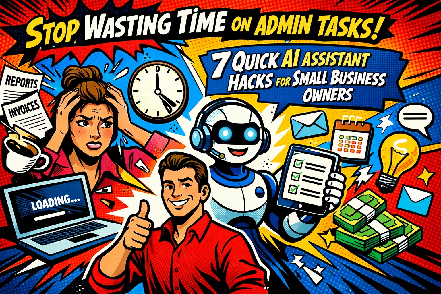 Stop Wasting Time on Admin Tasks: 7 Quick AI Assistant Hacks for Small Business Owners