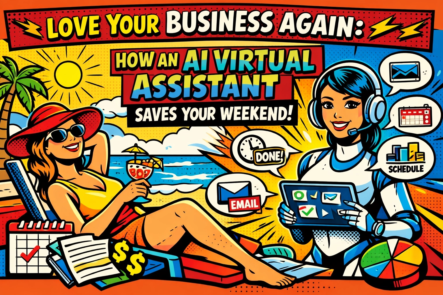 Love Your Business Again: How an AI Virtual Assistant Saves Your Weekend