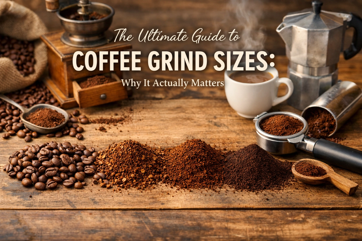 The Ultimate Guide to Coffee Grind Sizes: Why It Actually Matters