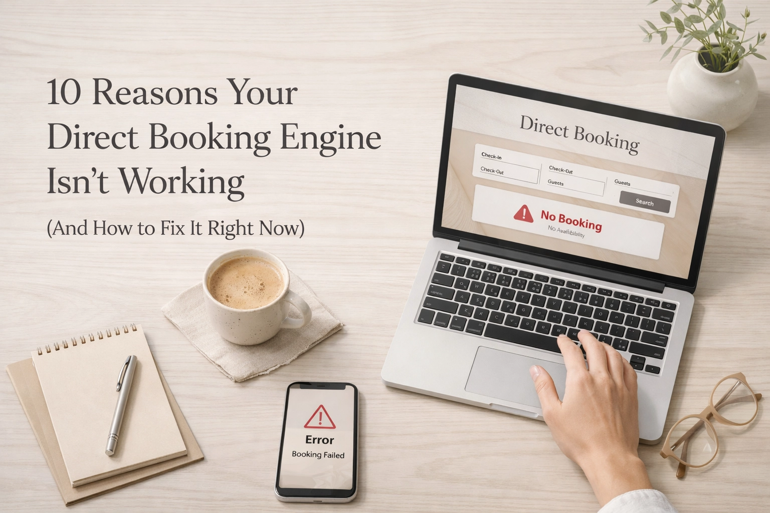10 Reasons Your Direct Booking Engine Isn’t Working (And How to Fix It Right Now)
