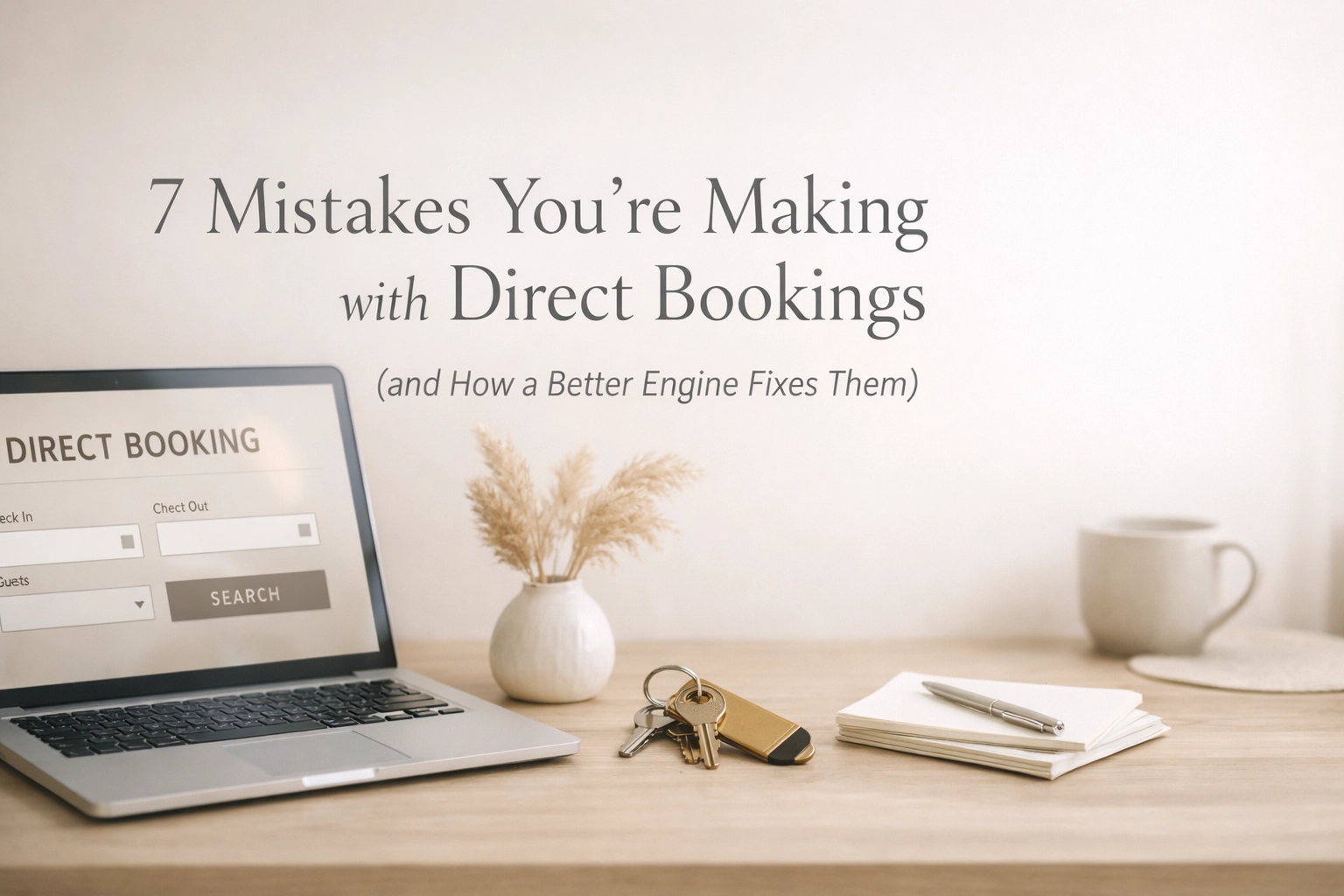 7 Mistakes You’re Making with Direct Bookings (and How a Better Engine Fixes Them)