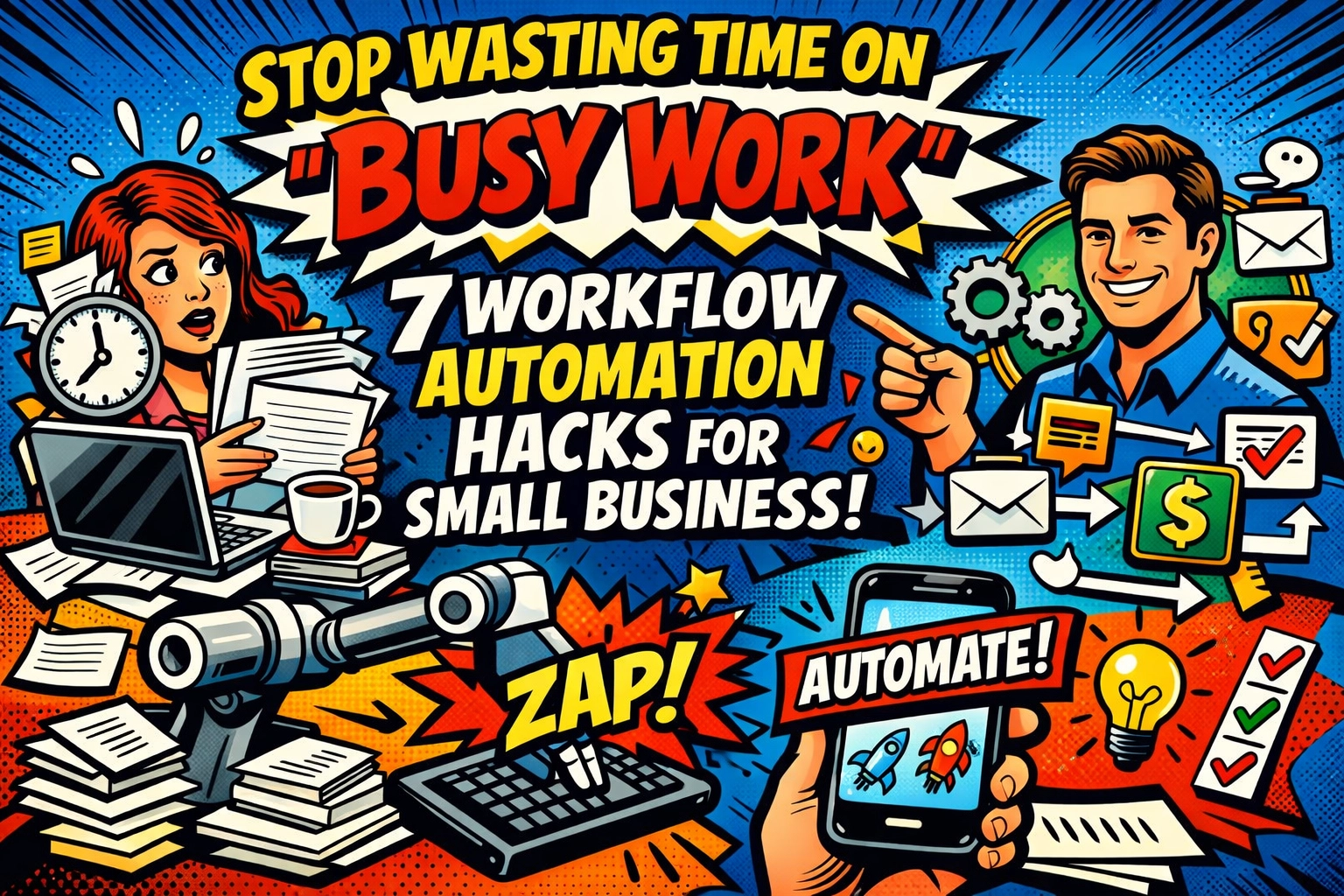 Stop Wasting Time on “Busy Work”: 7 Workflow Automation Hacks for Small Business