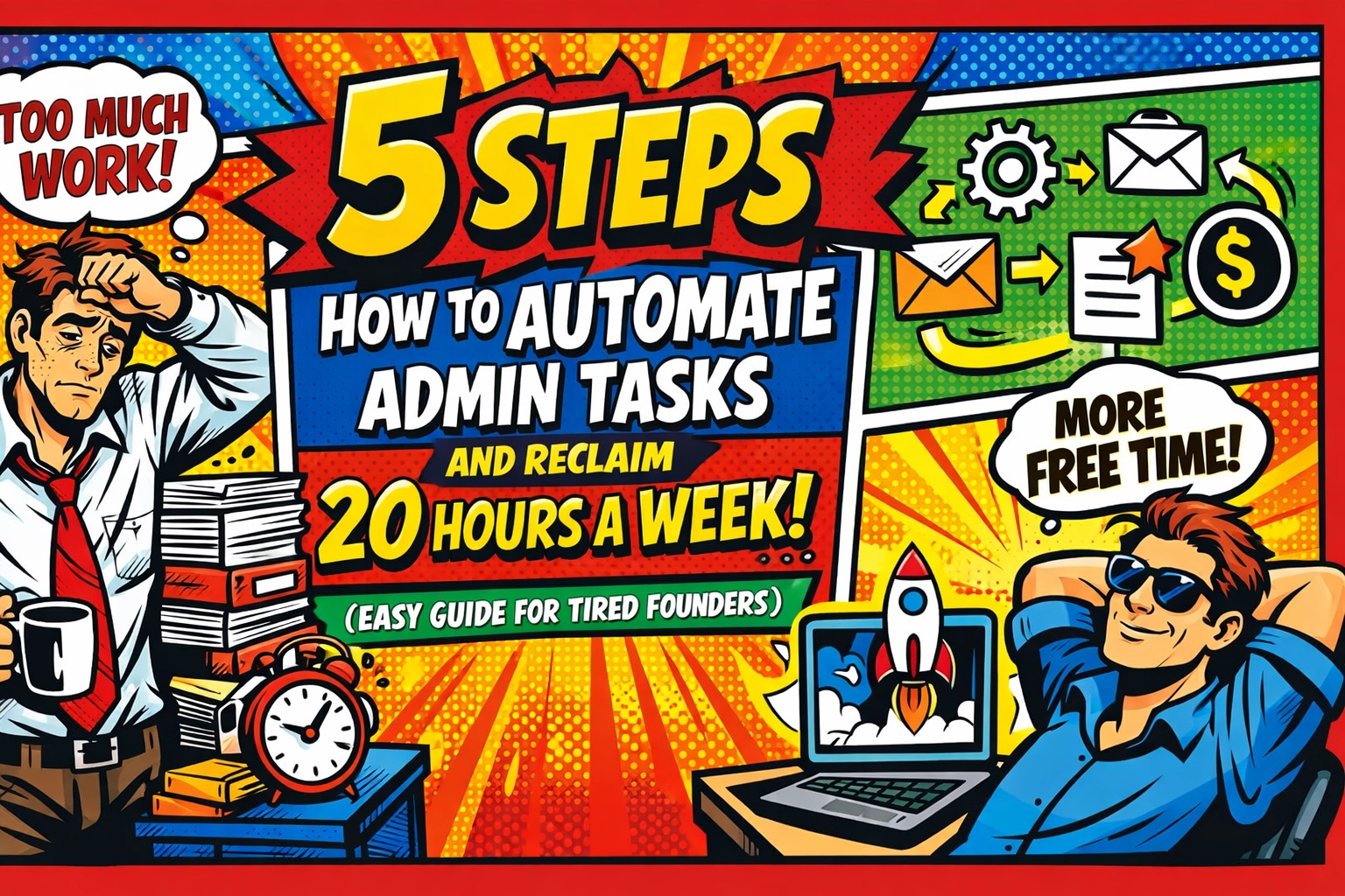 5 Steps How to Automate Admin Tasks and Reclaim 20 Hours a Week (Easy Guide for Tired Founders)