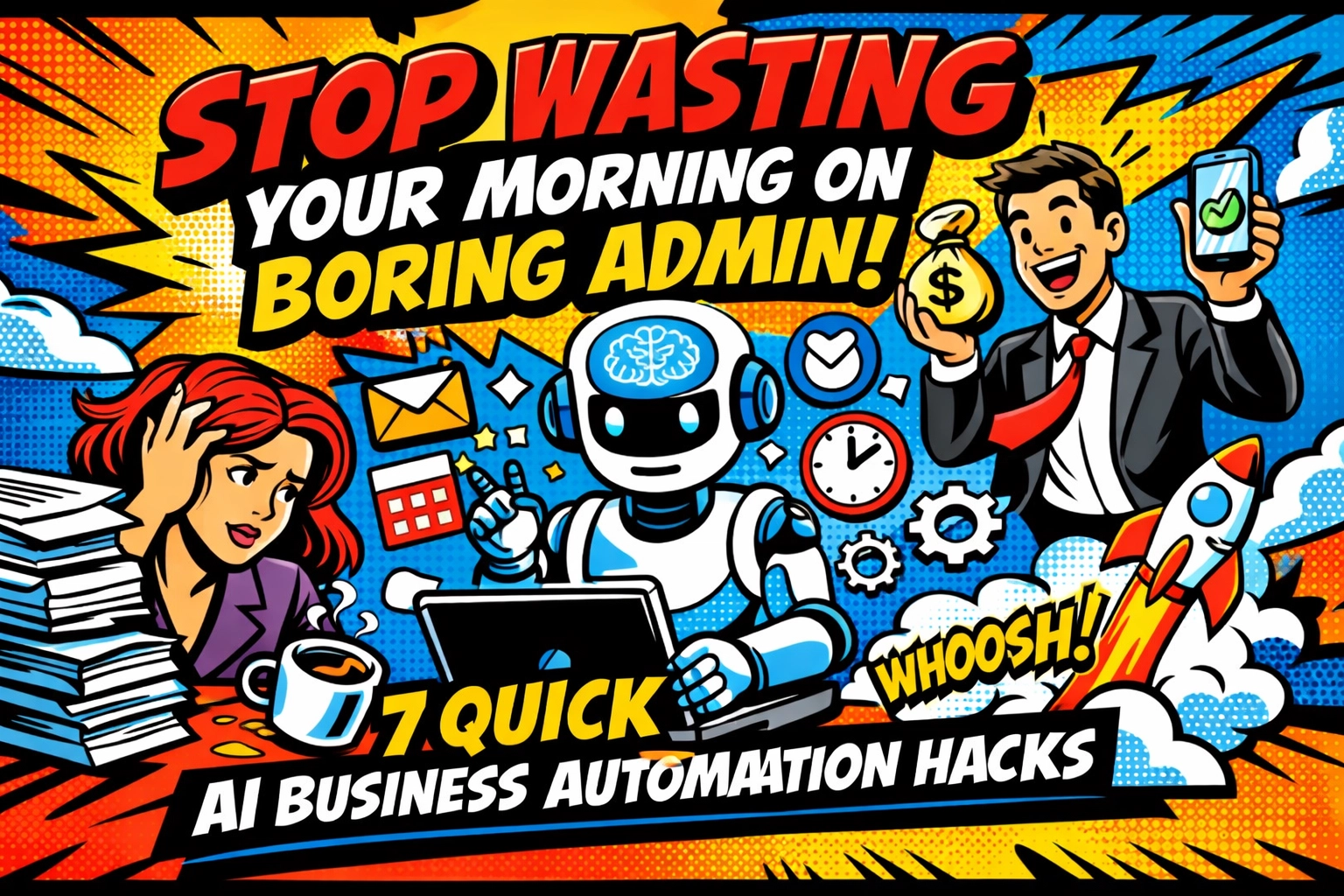 Stop Wasting Your Morning on Boring Admin: 7 Quick AI Business Automation Hacks