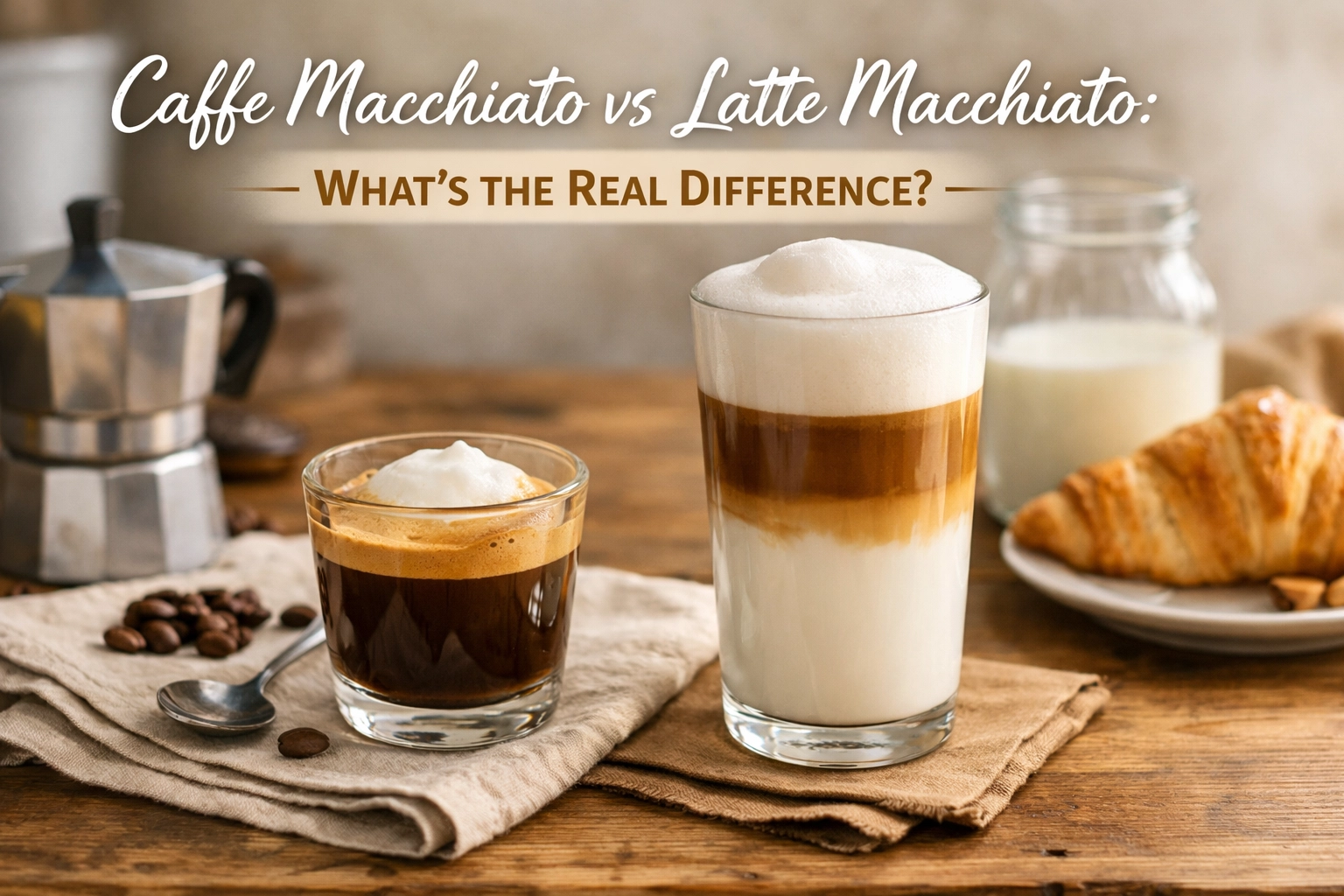 Caffe Macchiato vs Latte Macchiato: What’s the Real Difference?