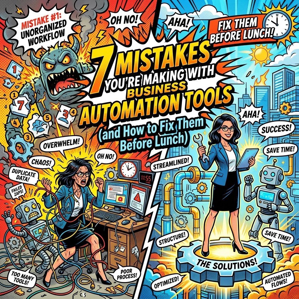 7 Mistakes You’re Making with Business Automation Tools (and How to Fix Them Before Lunch)