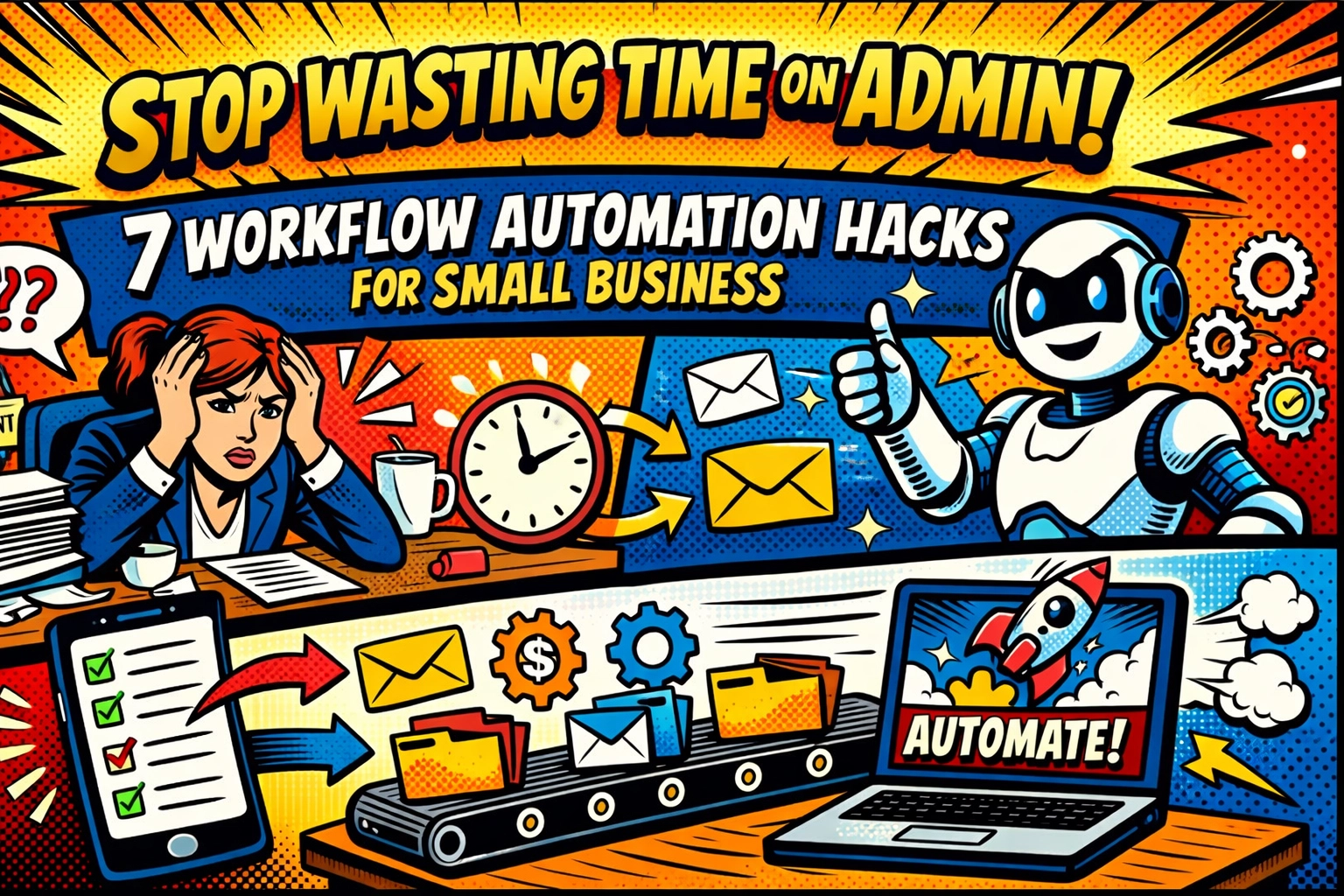 Stop Wasting Time on Admin: 7 Workflow Automation Hacks for Small Business