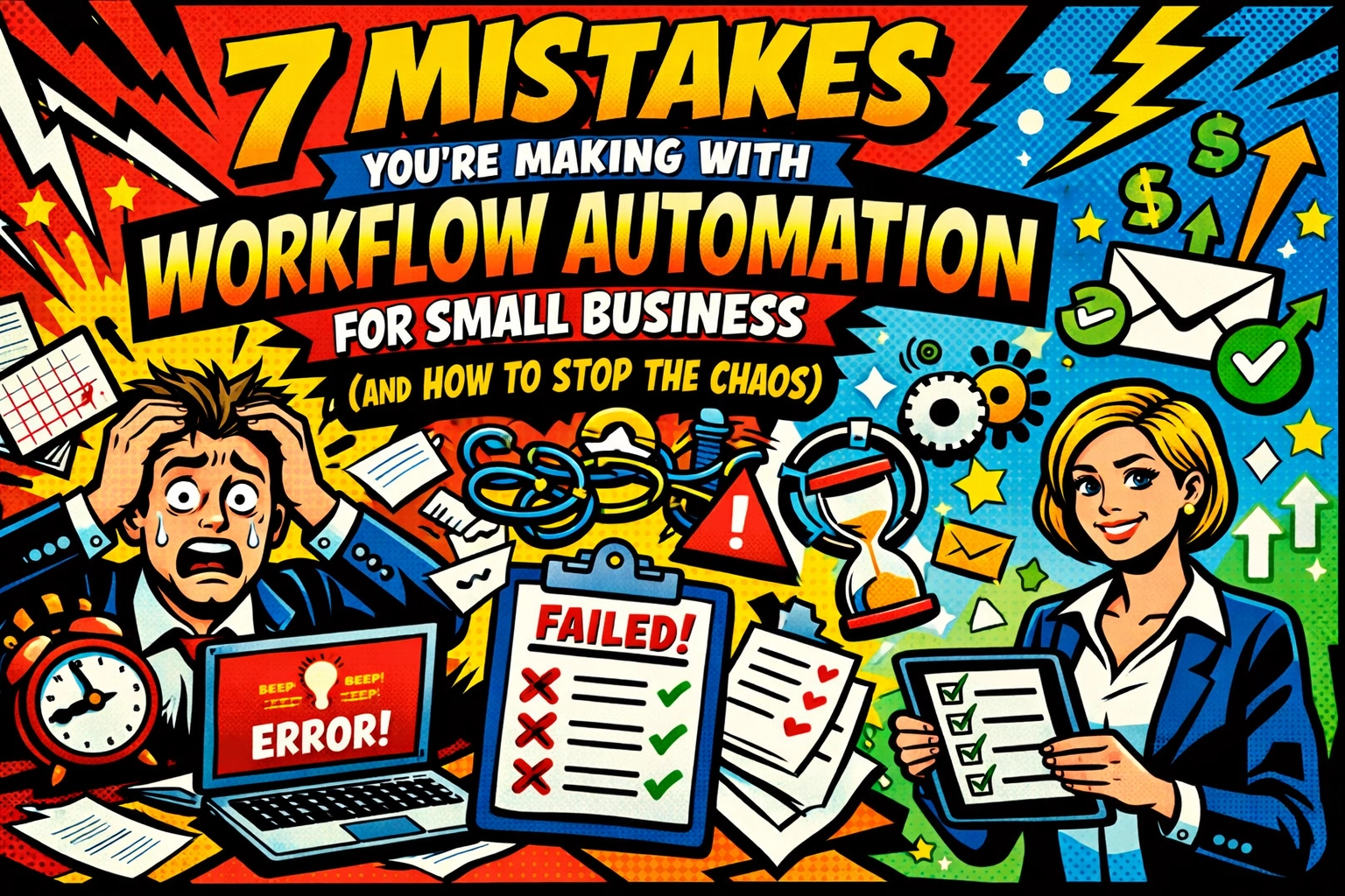 7 Mistakes You’re Making with Workflow Automation for Small Business (and How to Stop the Chaos)