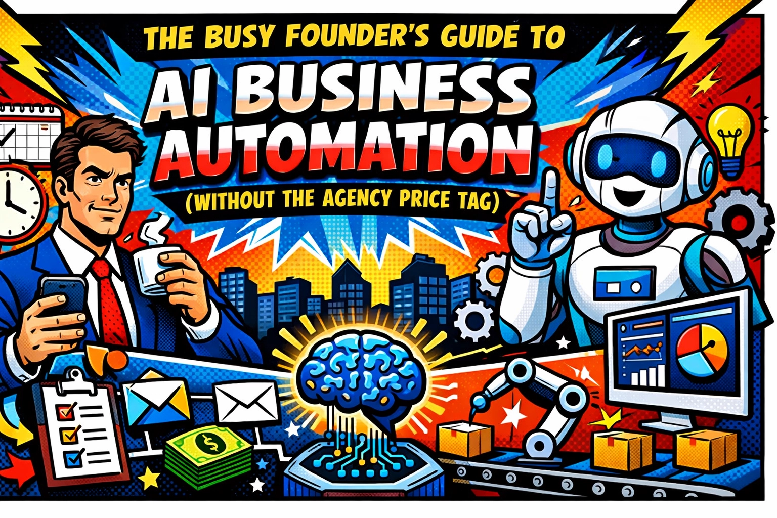 The Busy Founder’s Guide to AI Business Automation (Without the Agency Price Tag)