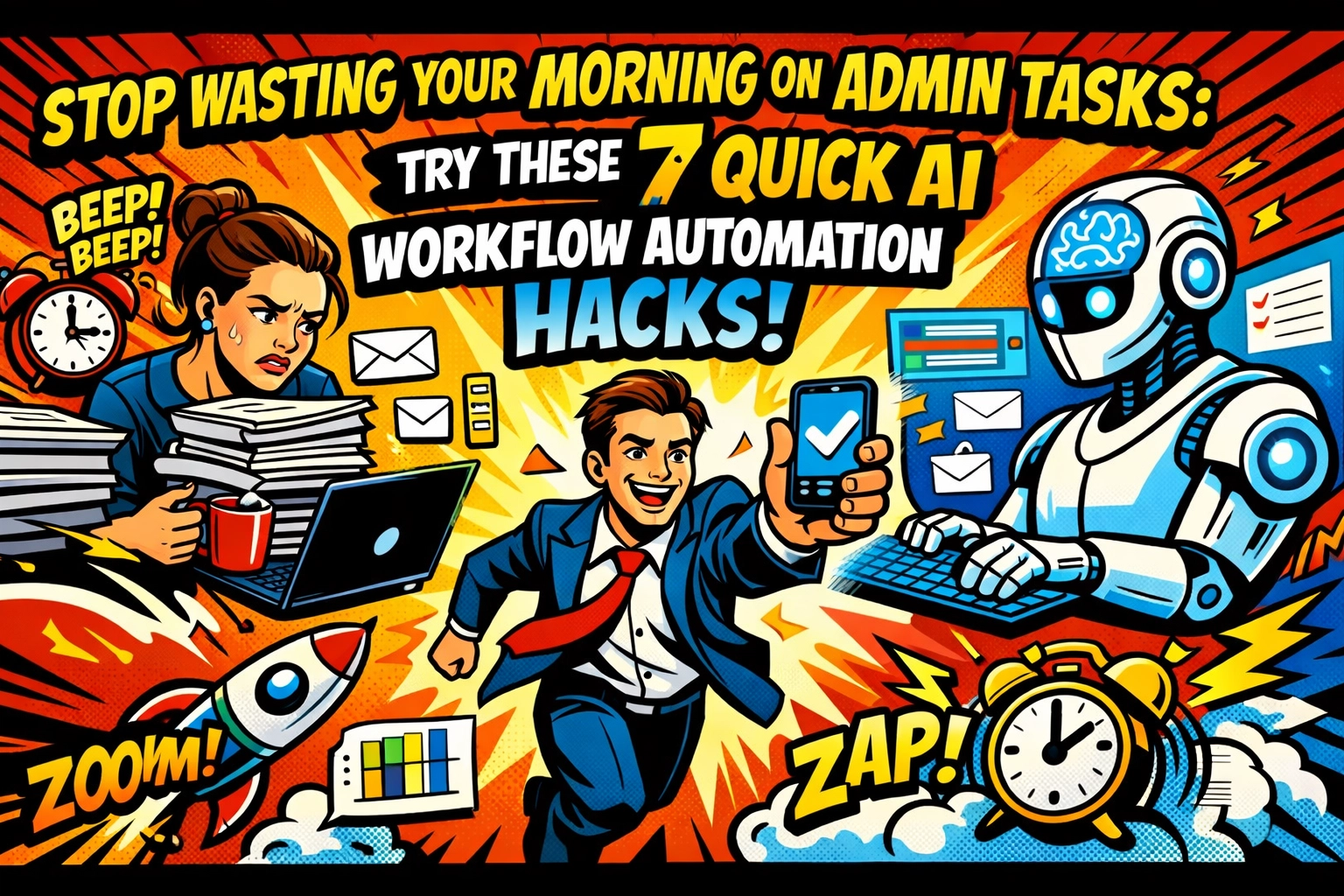 Stop Wasting Your Morning on Admin Tasks: Try These 7 Quick AI Workflow Automation Hacks