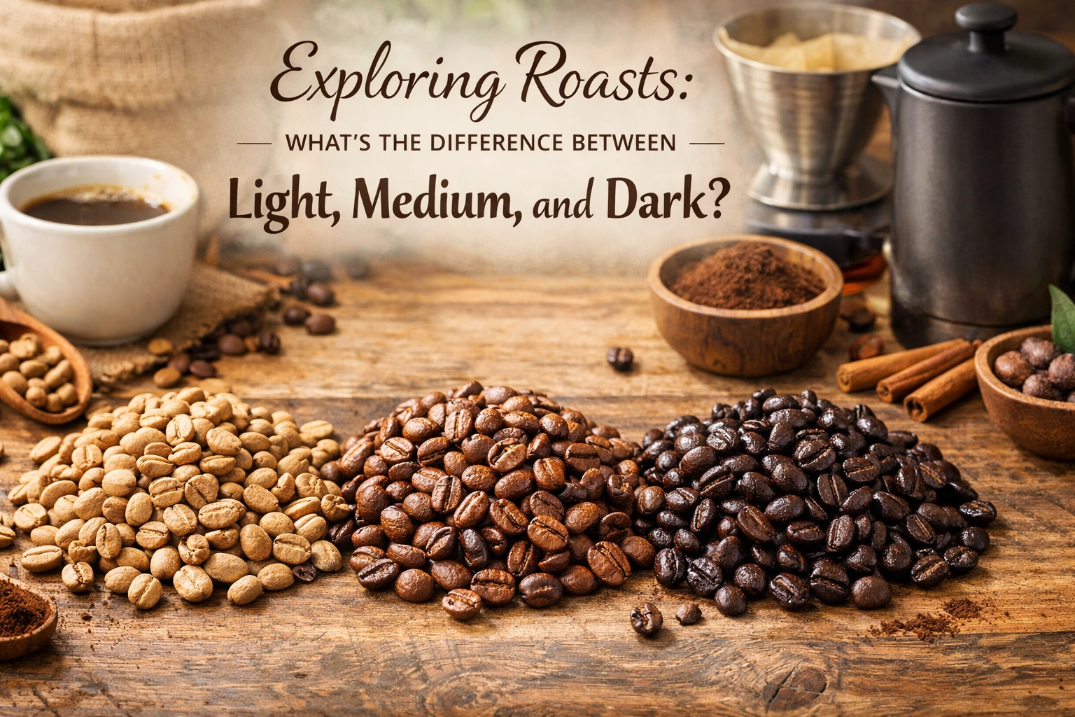 Exploring Roasts: What’s the Difference Between Light, Medium, and Dark?