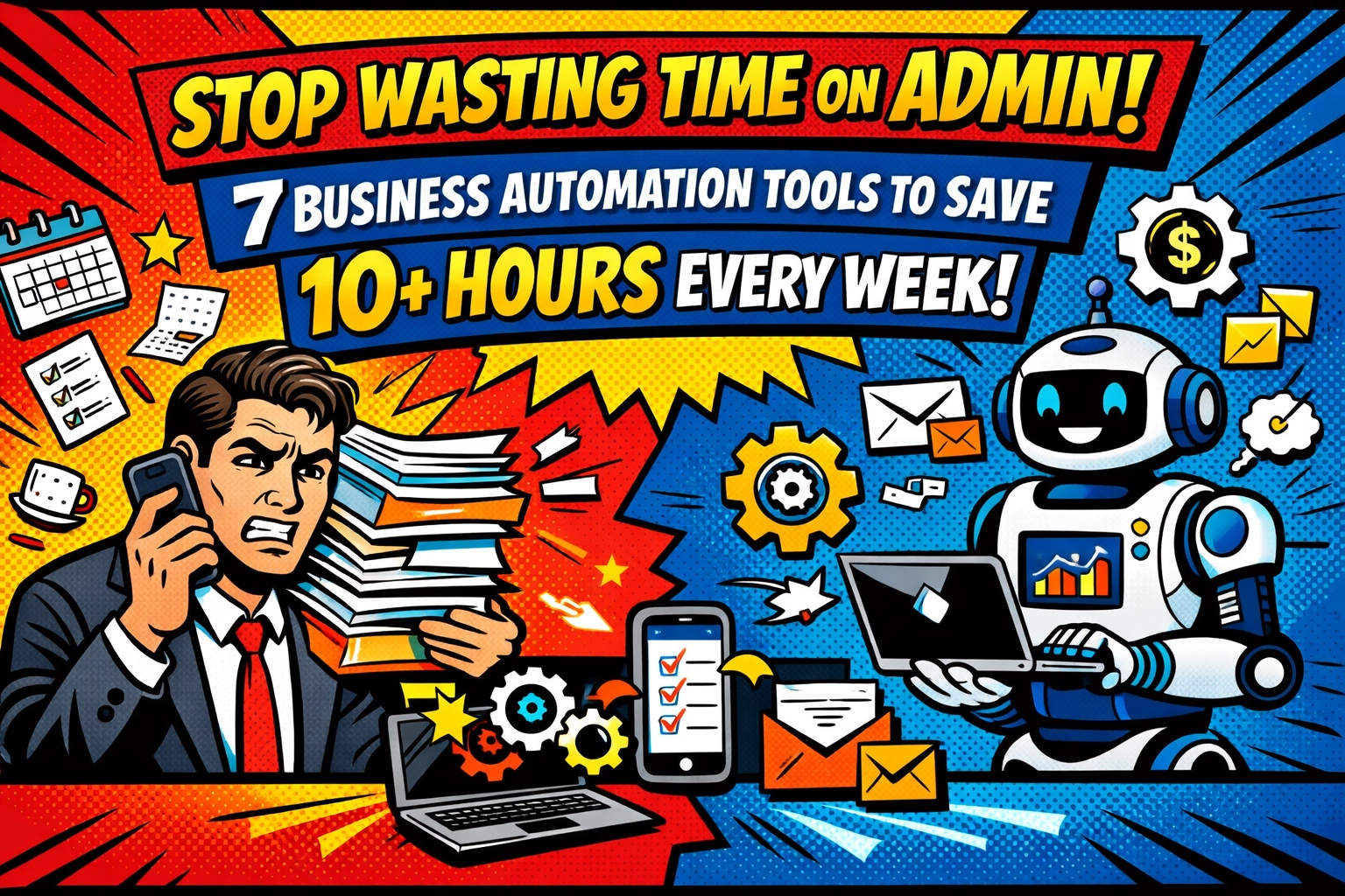 Stop Wasting Time on Admin: 7 Business Automation Tools to Save 10+ Hours Every Week