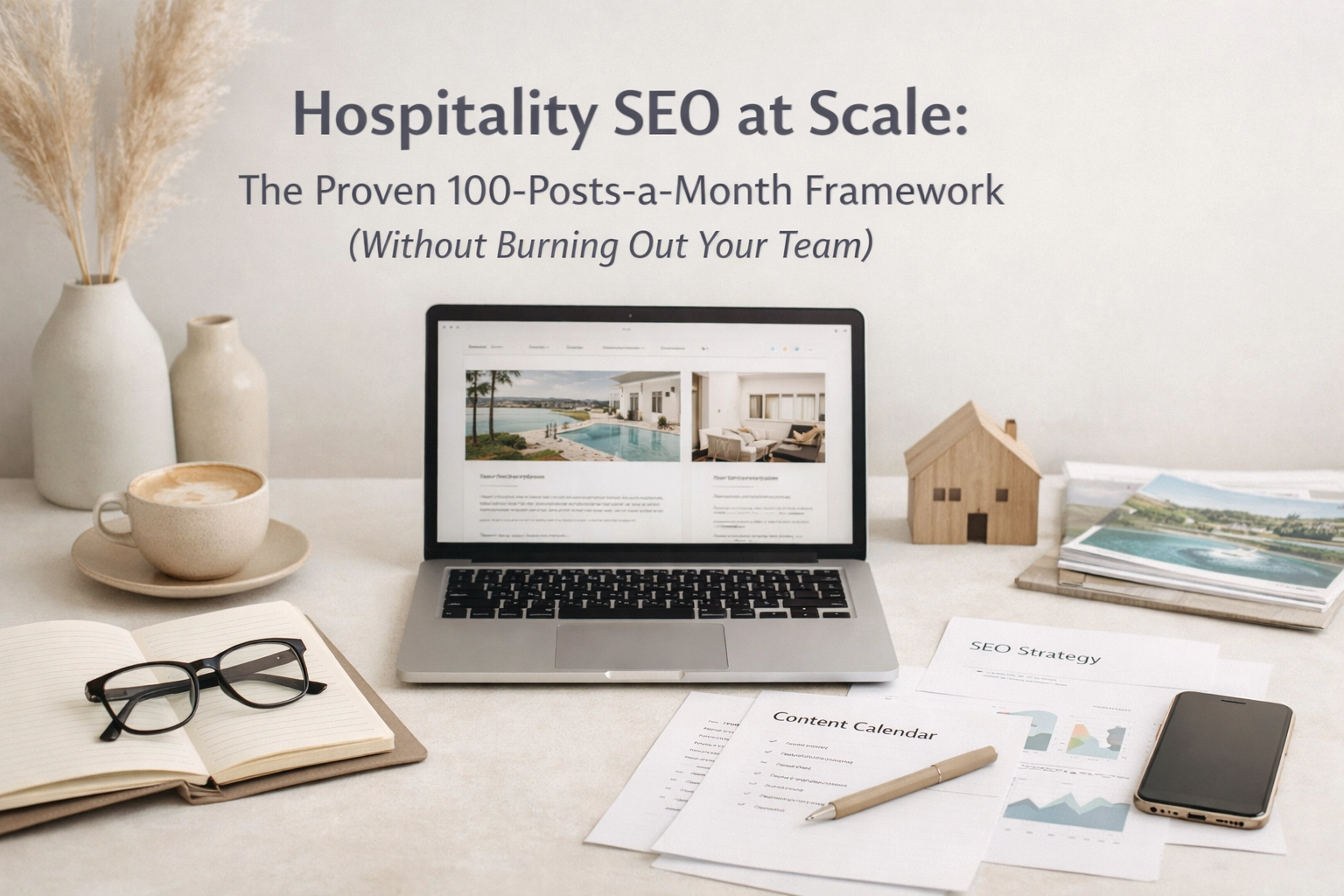 Hospitality SEO at Scale: The Proven 100-Posts-a-Month Framework (Without Burning Out Your Team)