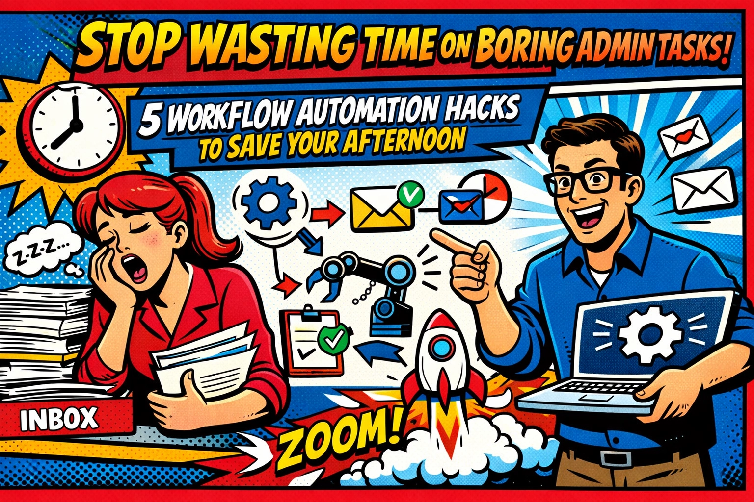 Stop Wasting Time on Boring Admin Tasks: 5 Workflow Automation Hacks to Save Your Afternoon