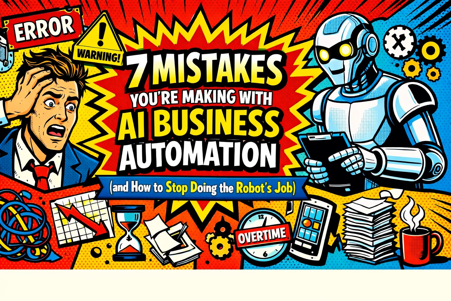 7 Mistakes You’re Making with AI Business Automation (and How to Stop Doing the Robot’s Job)