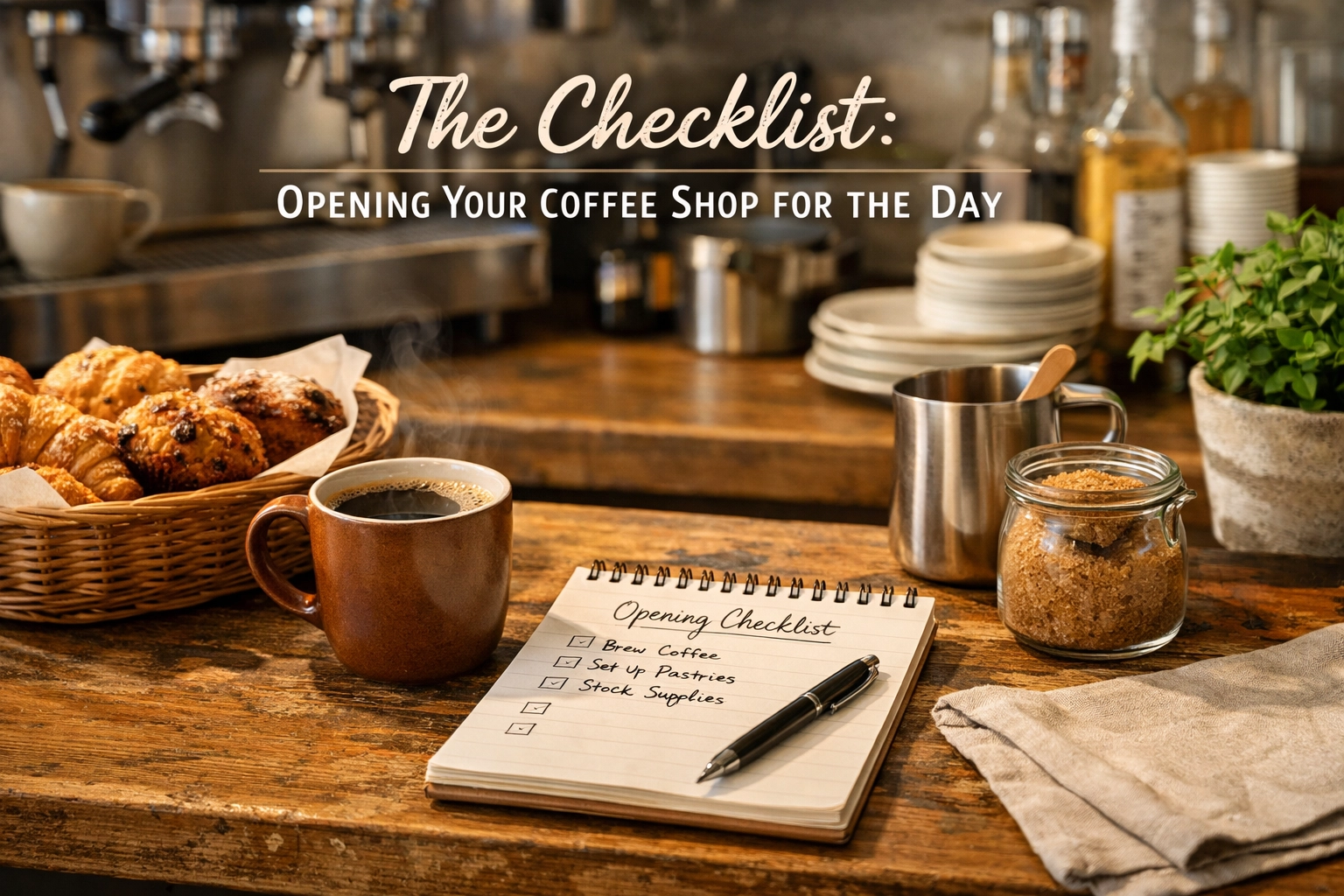 The Checklist: Opening Your Coffee Shop for the Day