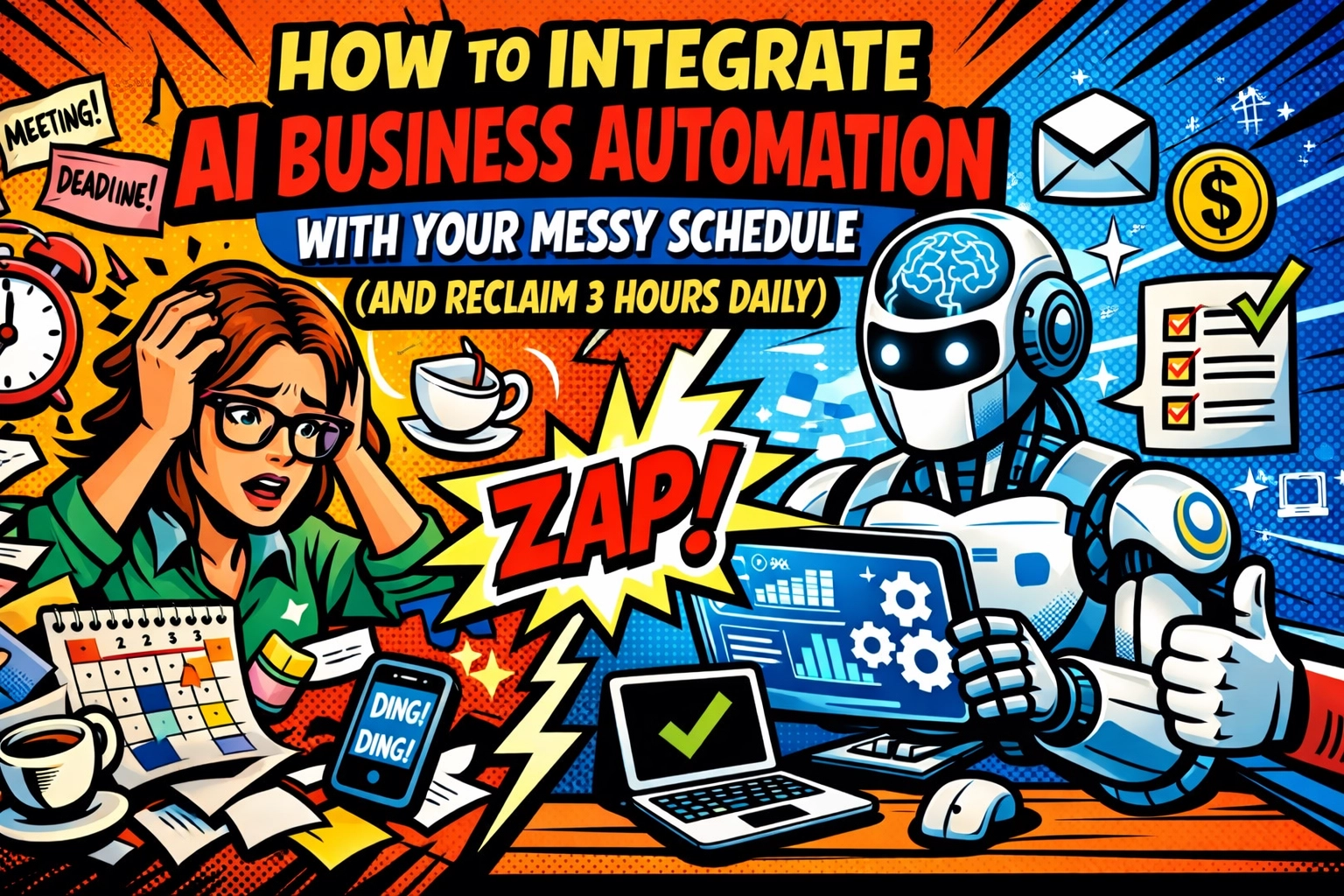 How to Integrate AI Business Automation With Your Messy Schedule (And Reclaim 3 Hours Daily)