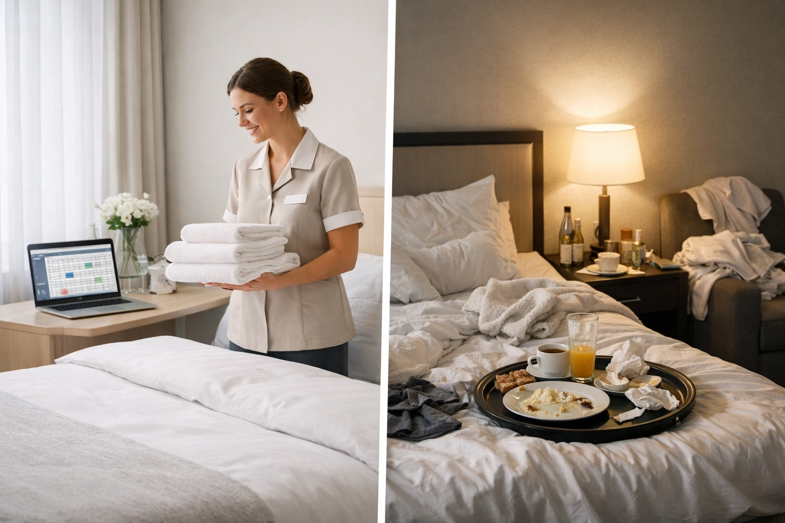 A Tale of Two Hotels: One with Housekeeping Software, One Without