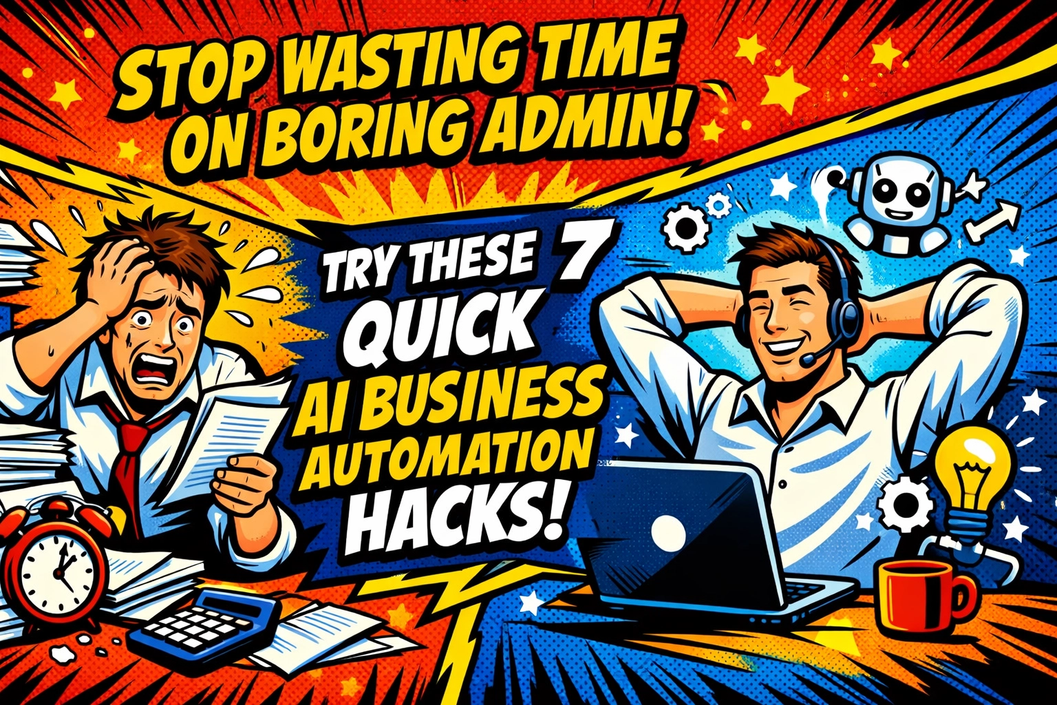 Stop Wasting Time on Boring Admin: Try These 7 Quick AI Business Automation Hacks