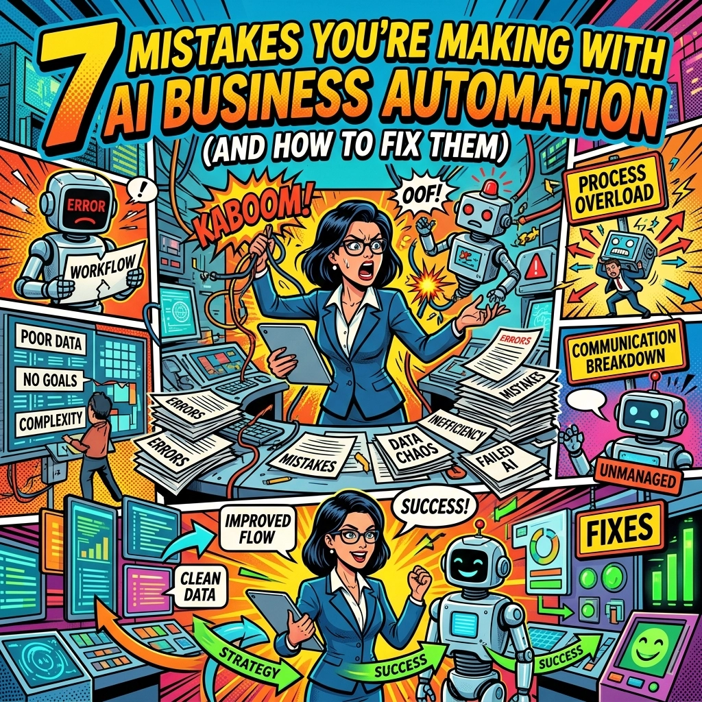 7 Mistakes You’re Making with AI Business Automation (and How to Fix Them)