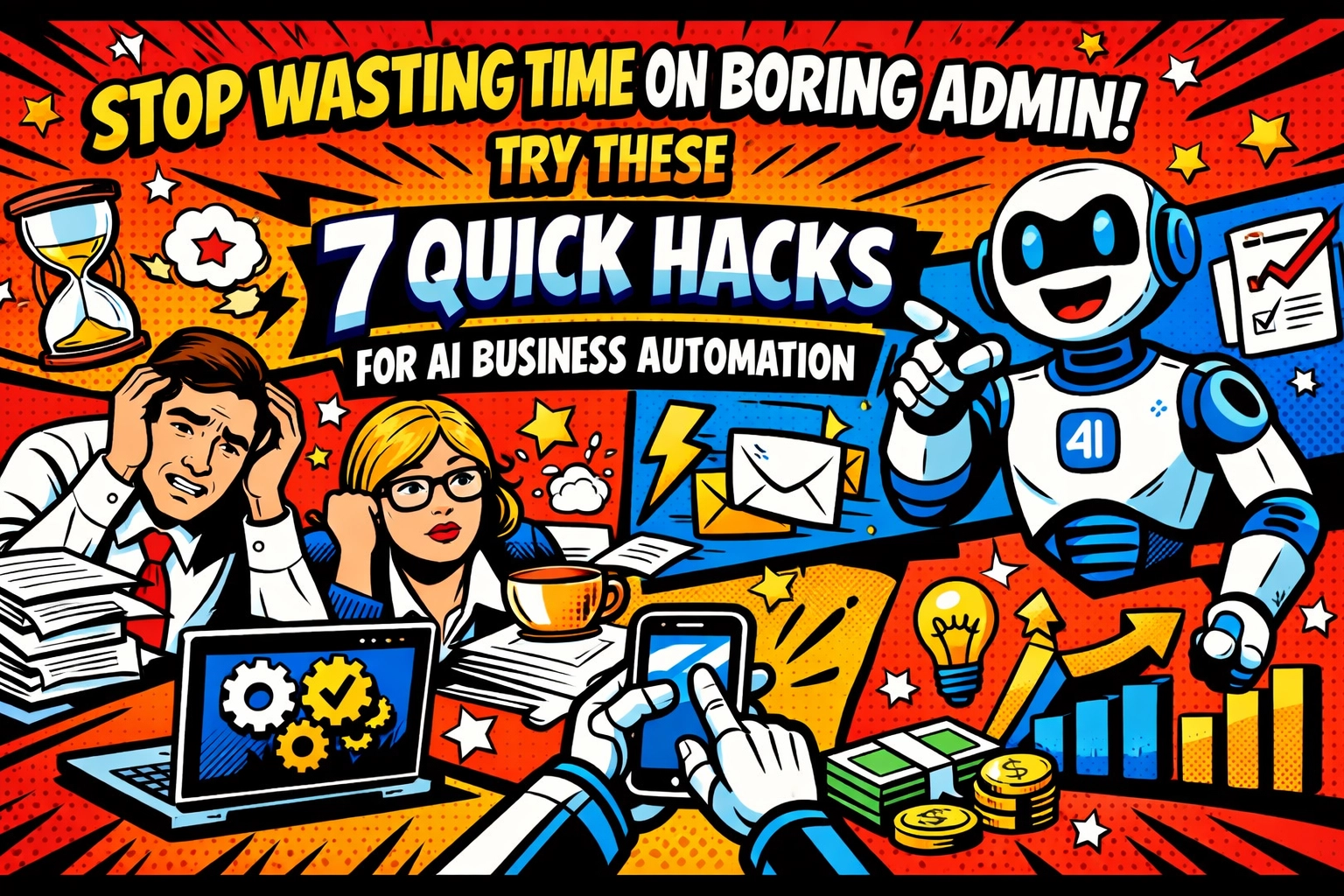 Stop Wasting Time on Boring Admin: Try These 7 Quick Hacks for AI Business Automation