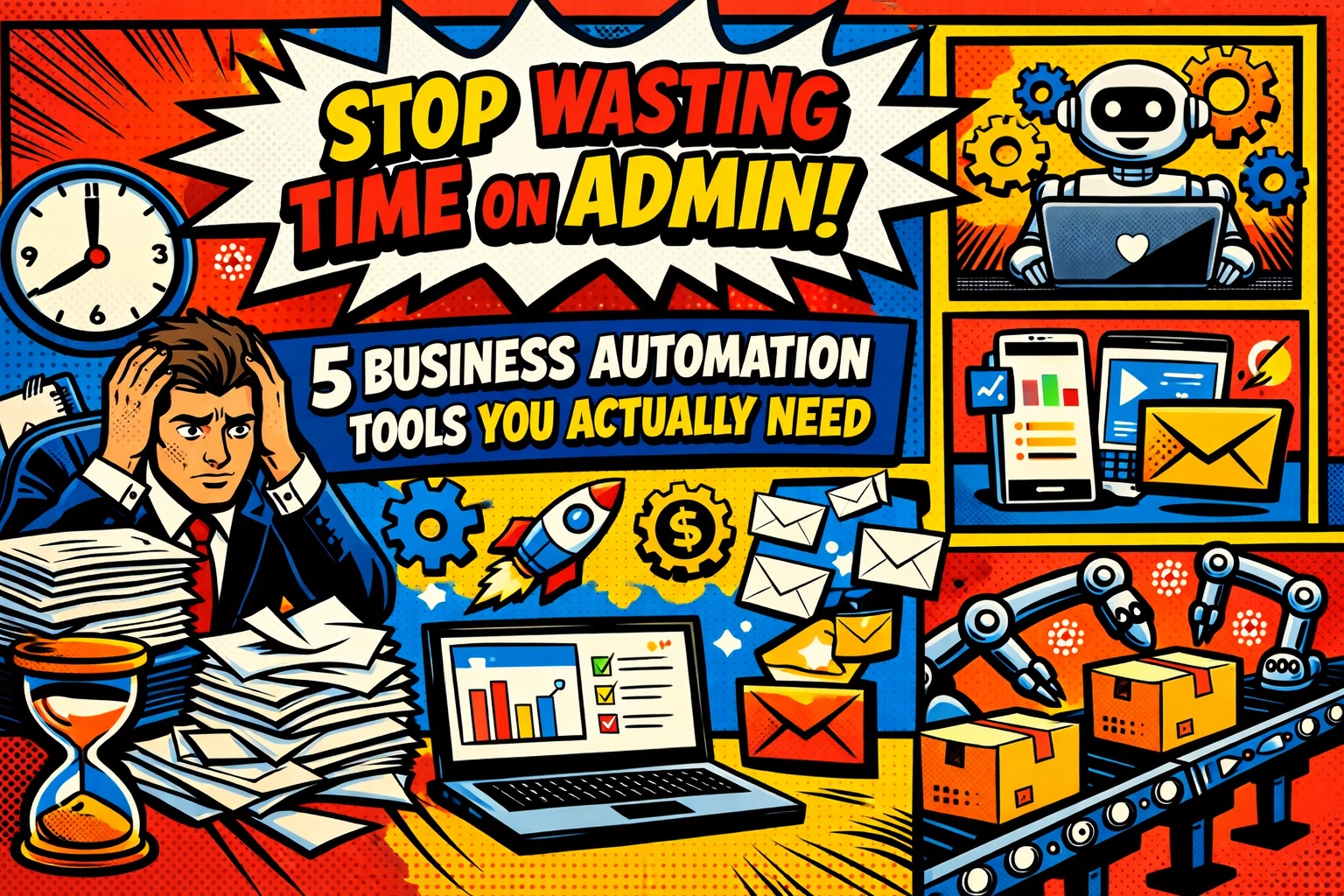 Stop Wasting Time on Admin: 5 Business Automation Tools You Actually Need