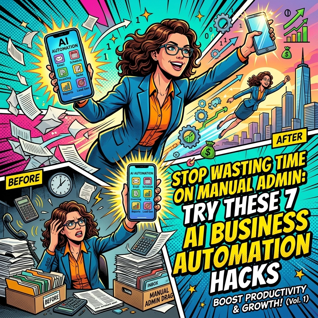 Stop Wasting Time on Manual Admin: Try These 7 AI Business Automation Hacks