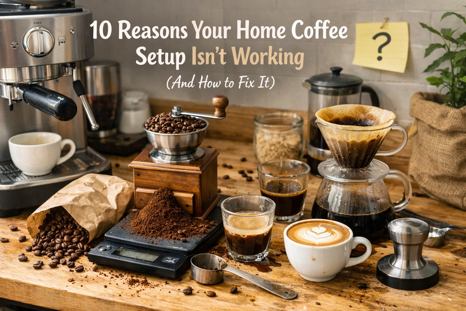 10 Reasons Your Home Coffee Setup Isn’t Working (And How to Fix It)