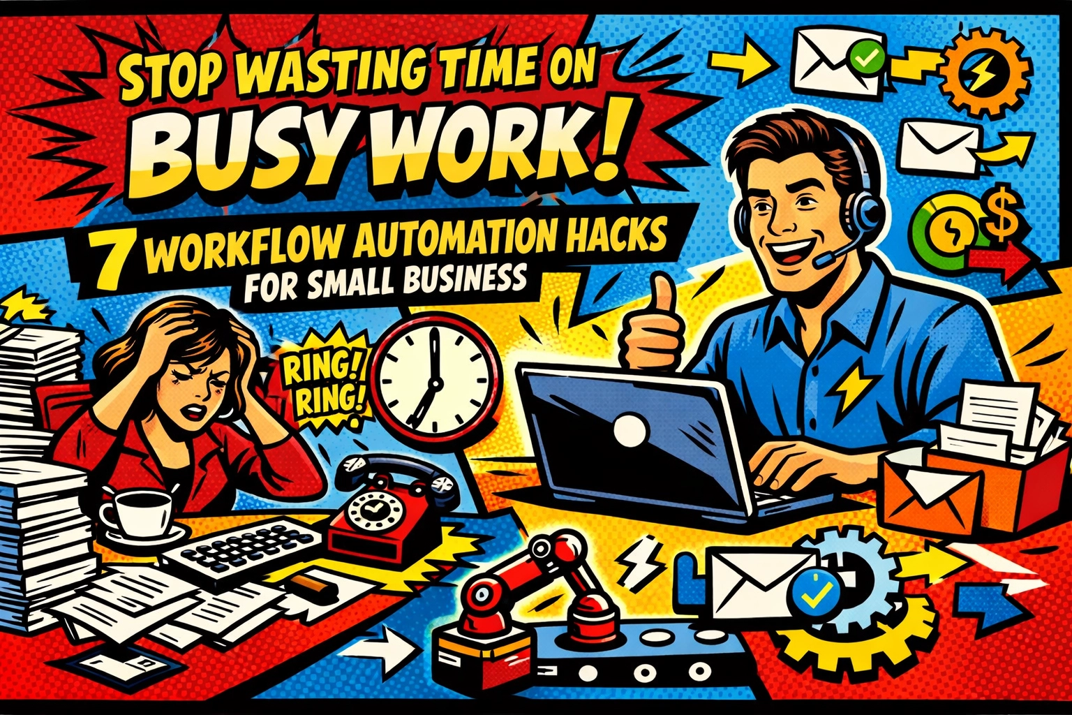 Stop Wasting Time on Busy Work: 7 Workflow Automation Hacks for Small Business