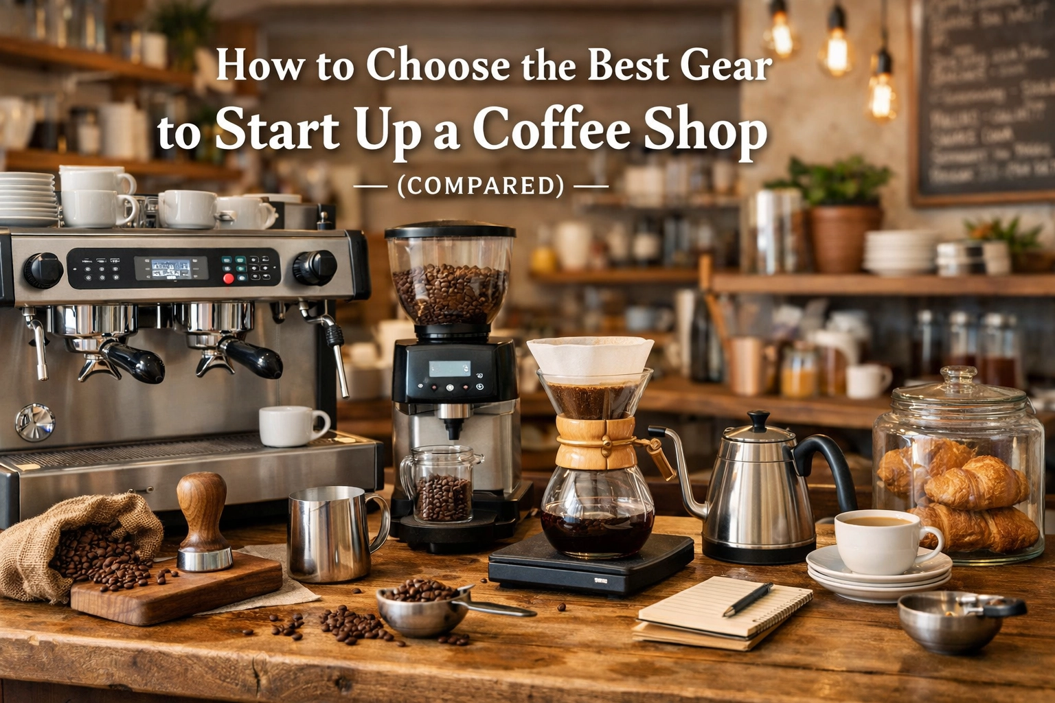 How to Choose the Best Gear to Start Up a Coffee Shop (Compared)