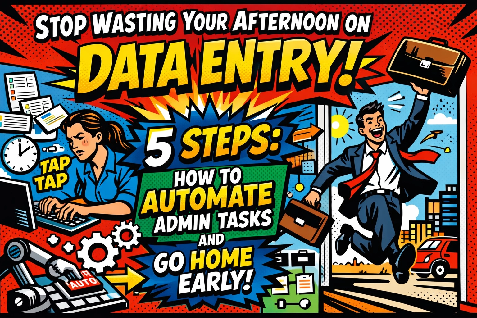 Stop Wasting Your Afternoon on Data Entry: 5 Steps How to Automate Admin Tasks and Go Home Early