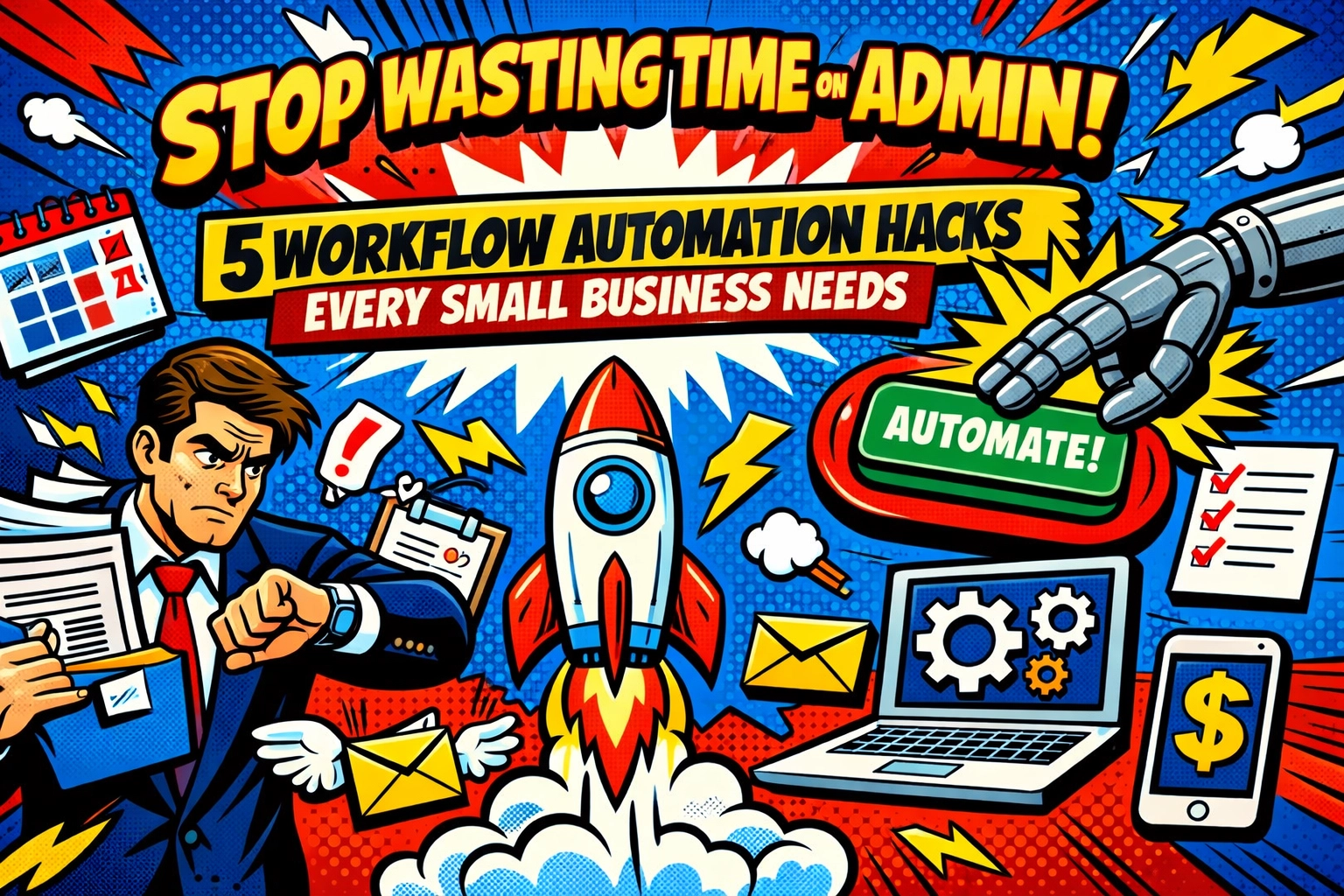 Stop Wasting Time on Admin: 5 Workflow Automation Hacks Every Small Business Needs