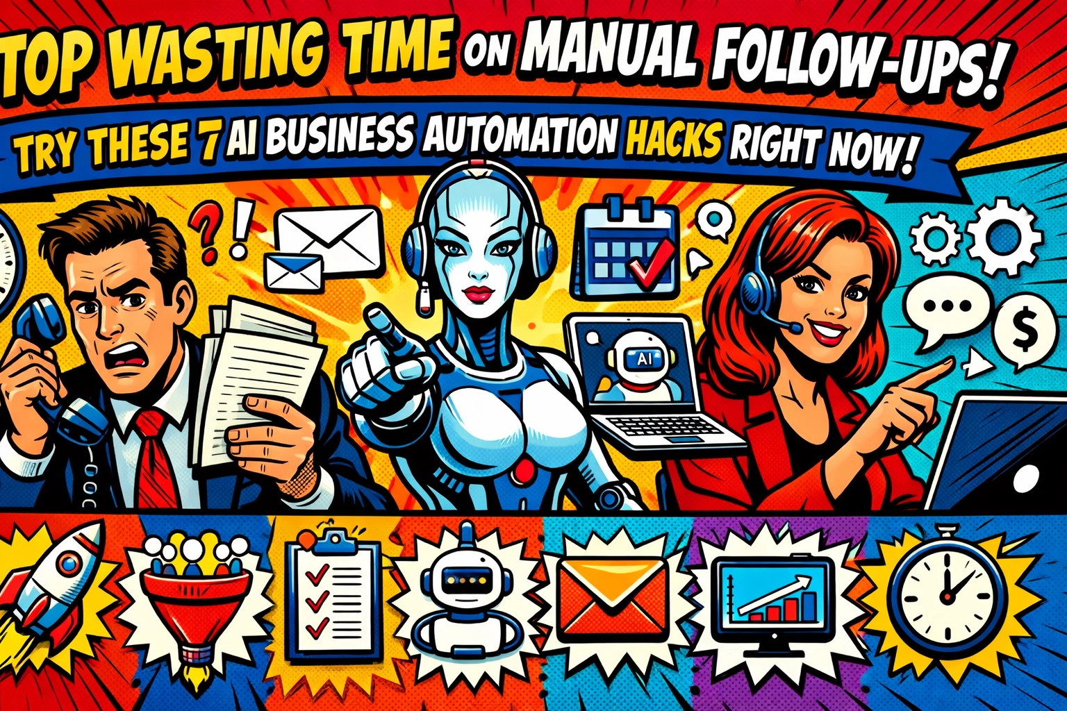 Stop Wasting Time on Manual Follow-Ups: Try These 7 AI Business Automation Hacks Right Now