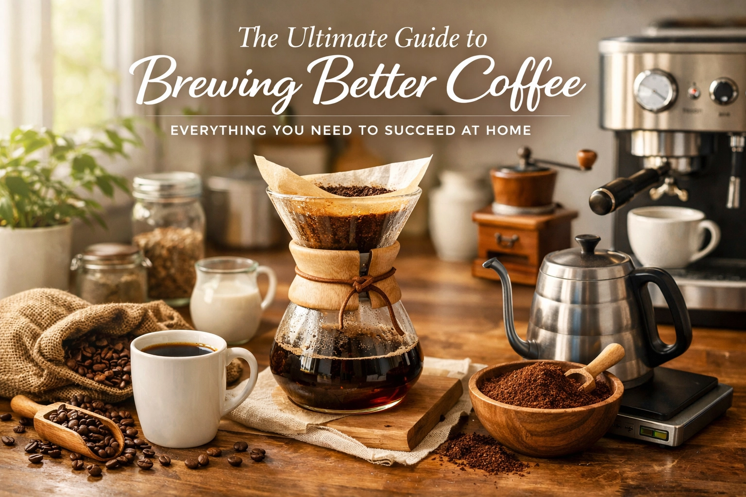 The Ultimate Guide to Brewing Better Coffee: Everything You Need to Succeed at Home